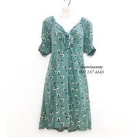 Đầm midi hoa nhí xuất khẩu dư xịn (HÌNH THẬT/CÓ SĂN)