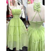 đầm mixi đi day cổ yếm .