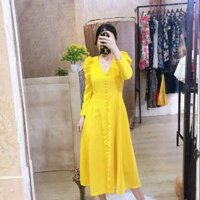 Đầm mixi vàng