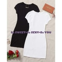 Đầm ngắn,thun gân ôm body.Fom đầm siêu đẹp