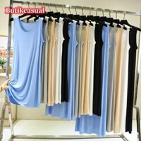 Đầm Ngủ Cotton Dáng Rộng Plus Size Thoải Mái Thời Trang Mùa Hè Cho Nữ