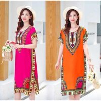 Đầm ngủ cotton lụa mùa hè cho phụ nữ, trang phục cho phụ nữ trung niên và người lớn tuổi, đầm 100kg cho phụ nữ trung niên, đầm ngủ cho các bà mẹ