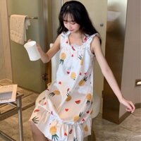 Đầm Ngủ Hai Dây Sát Nách Gợi Cảm Cho Nữ