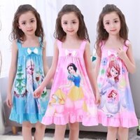 Đầm ngủ mùa hè cho trẻ em, đầm công chúa cho bé gái, đầm ngắn tay dễ thương cho trẻ lớn, đầm mặc ở nhà 3.18
