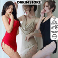 Đầm ngủ sexy 2 dây yếm cổ đổ DARIM VN129 váy ngủ tặng kèm chip