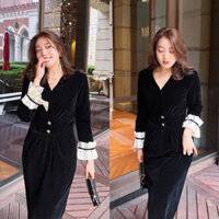 Đầm nhung bigsize -  maxi bigsize - Đầm đi biển - Đầm dự tiệc - Đầm thời trang bigsize 45-120kg