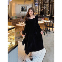 Đầm nhung bigsize -  maxi bigsize - Đầm đi biển - Đầm dự tiệc - Đầm thời trang bigsize 45-120kg