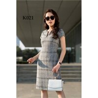 ĐẦM NỈ HÀNG THIẾT KẾ K021 - Fleur Boutique (Hàng may thiết kế ,ảnh thật shop tự chụp)