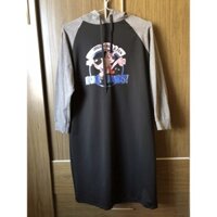 Đầm nỉ suông dày dặn có mũ, váy bầu l(ảnh thật)