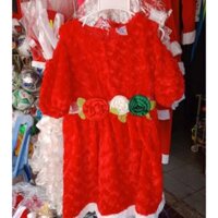 Đầm noel bé gái khoét tay