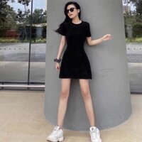 Đầm Nữ Body Viền Bèo Thun Gân 🥰 Váy Nữ Sexy Tay Ngắn 🥰Phong Cách Hàn Quốc Trendy