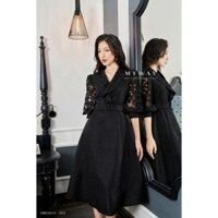 Đầm Nữ Công Sở MY WAY Phối Ren Tặng Đai Sang Trọng 3MD0845