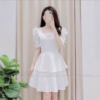 Đầm Nữ Dạ Hội Tay Rút Dây Đáng Yêu Thời Trang Bella