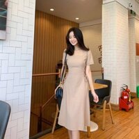 Đầm Nữ, Đầm dạo phố tiểu thư, đầm maxi đan dây eo siêu hot