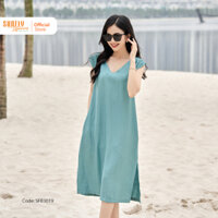 Đầm Nữ Linen SUNFLY Dáng Suông Trẻ Trung, Quyến Rũ SFB3019