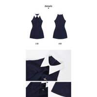 Đầm nữ thiết kế sát nách ba lỗ cổ sơ mi trắng ôm eo chân váy chữ A bút chì váy dự tiệc kiểu tiểu thư công sở M10