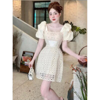 Đầm Nữ Thiết Kế Tơ Ren Đầm Dự Tiệc Đai Eo Tôn Dáng Sang Trọng Kèm {ẢNH THẬT} Giá 390k, người ta đang bán gần 7xx