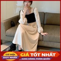 Đầm Nữ Thô Quảng Châu Pha Ngực Siêu Xinh M104-Violet