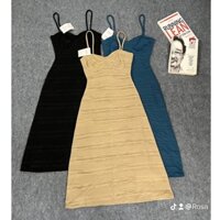 ĐẦM ÔM BODY 2 DÂY CÚP NGỰC CHẤT CO GIÃN SIÊU TÔN DÁNG (ẢNH, VIDEO THẬT)