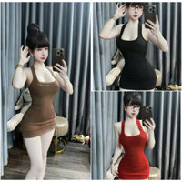 Đầm Ôm Body 3 Lỗ Mặc Cho Mùa Hè Mát Mẻ Kiểu Dáng Sang Chảnh - Dễ mặc đi biển