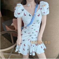 Đầm ôm body nhún đuôi cá đẹp