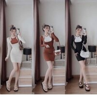 ĐẦM ÔM BODY PHỐI YẾM VIỀN MÀU ĐYM3