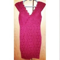 Đầm ôm body ren tím siêu đẹp