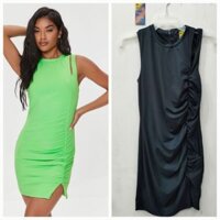 Đầm Ôm Ngắn Không Tay Có Vạt Xếp Nếp - FOREVER 21