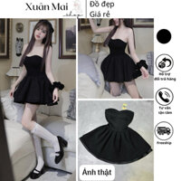 Đầm ống xoè tiểu thư cúp ngực nữ 3 tầng mặc đi chơi đi tiệc MPB xuanmaishop12