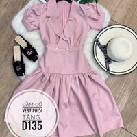 Đầm phối cổ vest 60-83kg