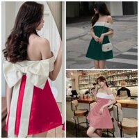 ĐẦM PHỐI NƠ TO SAU có ảnh thật - Hàng sẵn i hình về thêm màu mới