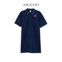 Đầm polo nữ dáng suông dài vải cotton bigsize DP002 Miucho in graphic