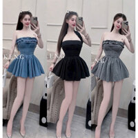 Đầm quây bèo cúp ngực chân xoè xinh xỉu