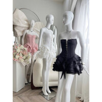 Đầm quây bèo tầng đan dây Size S-M-L 660k