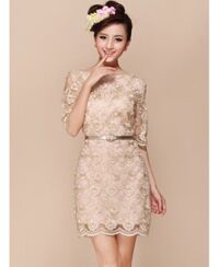 Đầm Ren Ánh Đồng Quý Phái-1663