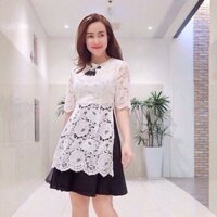 Đầm ren cách tân áo dài