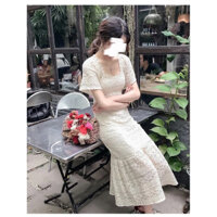 Đầm ren cao cấp mềm mại phong cách Pháp, khí chất hoàng gia thanh lịch nhẹ nhàng Giá 320k, người ta đang bán 4xx