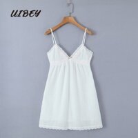 Đầm Ren Cổ V Thời Trang Quý Phái 9600