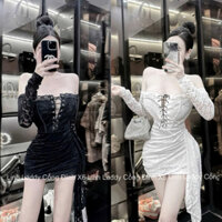 đầm ren cúp ngực