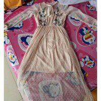 Đầm ren, đầm voan, thêu hoa , chấm bi , cổ nơ đầm dự tiệc dáng xòe