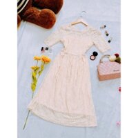 Đầm Ren Đi Tiệc, Màu Hồng Phấn, new 98%, 2hand