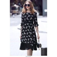 ĐẦM REN THÊU HOA CAO CẤP MSP-D320480 (HÀNG NHẬP)