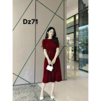 Đầm rút,thắt dây kết cườm, set đầm đi đám cưới, đi chơi, chất vải for nhẹ nhàng