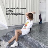 Đầm Simpson trắng Rubies