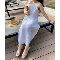 Đầm Slit Midi Maxi Đi Biển, Dạo Phố