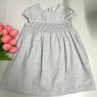 Đầm Smock Ngực BabyDoll 225 Cho Bé Gái Mamas Papas Xám Nhẹ Xinh Đơn Giản