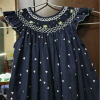 Đầm smock trái tim