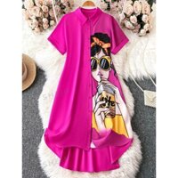 ĐẦM SƠ MI CÔ GÁI BIGSIZE THƠ LÊ