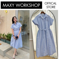 Đầm sơ mi đính nơ túi xinh xắn Bowtie Shirt Dress Maxy Workshop