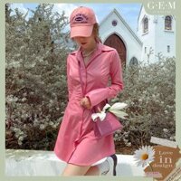 Đầm sơ mi hồng Michio Dress Gem Clothing SP060702 - M